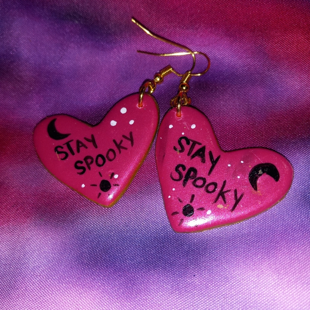 Valentine ❤️‍🔥 STAY SPOOKY earrings